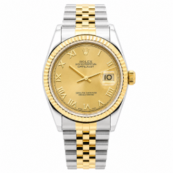 Rolex Datejust 36MM 16233 Two-Tone Champagne Dial Watch